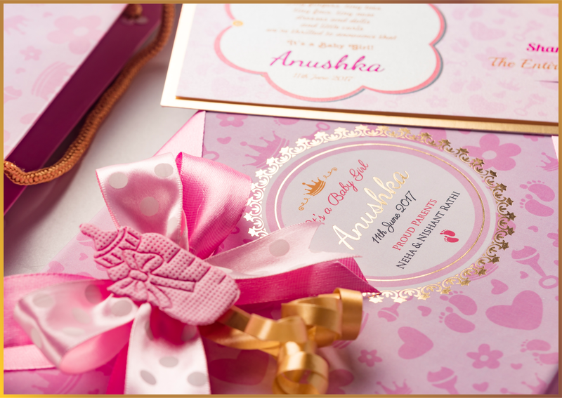 Personalized Birth Announcement Chocolate Boxes from Vivanda