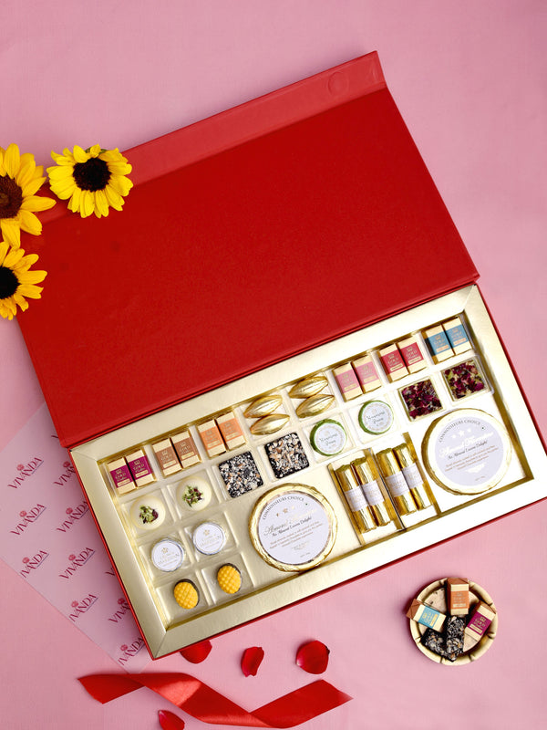 ASSORTED MEGA EXCEL GIFT BOX FEATURING REGAL RED