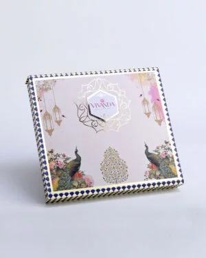 Square Large Nut Chocolate Gift Box Featuring Pride of India - Image 3