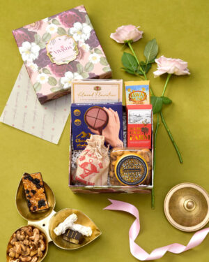 Congratulations Chocolate Gift Box featuring Floral Hamper